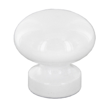 POMOLO IN LEGNO LACCATO D 25 MM 101\D BIANCO*