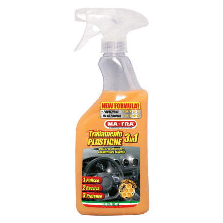 PULISCI CRUSCOTTI  TRATTAMENTO PLASTICHE 3 IN 1  ml 500