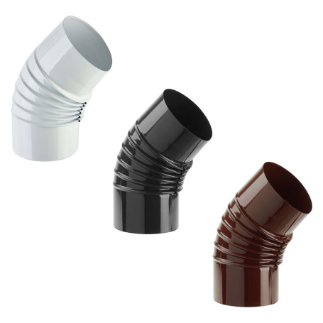 GOMITO SMALTATO PER STUFE  diametro  13 - 45 colore marrone