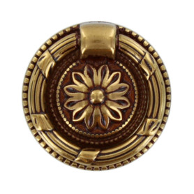 MANIGLIA OTTONE 12235 D  37 MM PATINE**