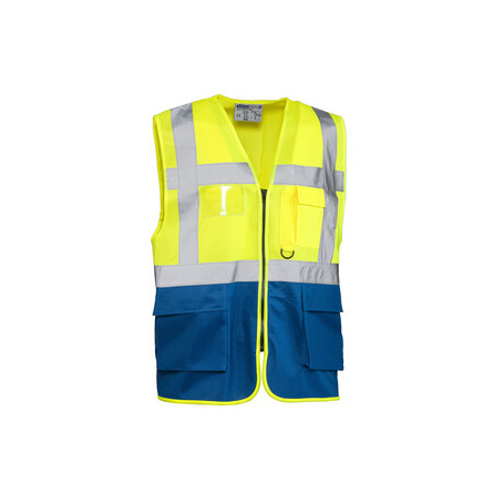 GILET ALTA VISIBILIT GIALLO\BLU LASER TG. XXL