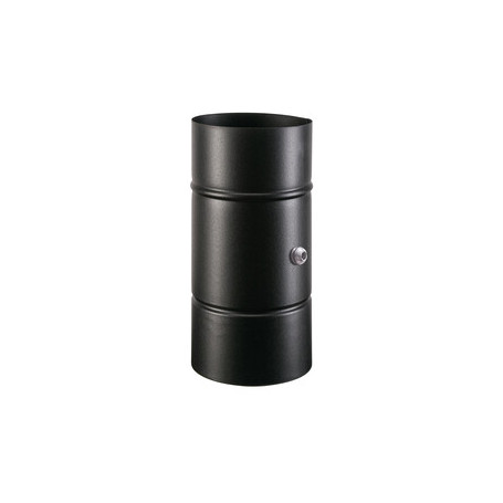 TUBO PORCELLANATO C\COMB C\TAPPO D 10XH19CM NERO CLASSIC