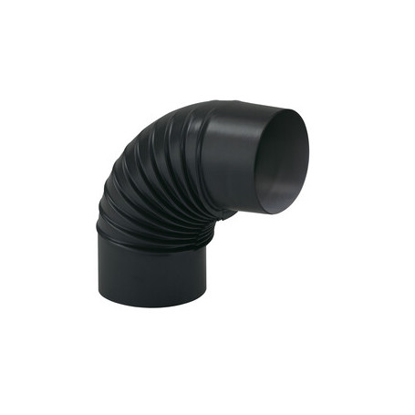 CURVA PORCELLANATA PIEGHETTATA 90 D 12CM NERO OP CLASSIC