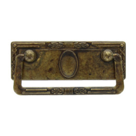 MANIGLIA ZAMA 06060 97X45 MM OTTONE ANTICATO**