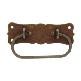 MANIGLIA BAULI 06015 105X55 MM FERRO VECCHIO*