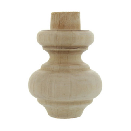 PIEDE IN LEGNO ONTANO 53012 52X 75 MM