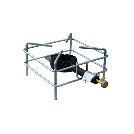 FORNELLONE A GAS FOX 30X30 CM CROMATO