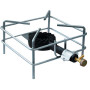 FORNELLONE A GAS FOX 30X30 CM CROMATO