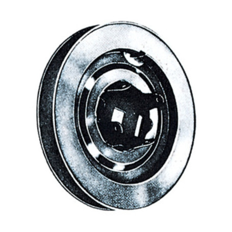 PULEGGIA P\RULLI IN LEGNO 220 MM ZINCATA