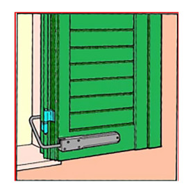 FERMA PERSIANA ABS 20X253X207 MM MOLLA INOX NER FERMA PERSIANA ABS 20X253X207 MM MOLLA INOX NER