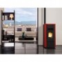 STUFA PELLET KW 8 GIUSY EVO BORDEAUX