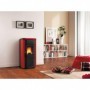 STUFA PELLET KW.10 VIVIANA EVO BORDEAUX