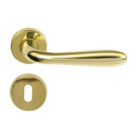 MANIGLIA ALLUMINIO AGNONE C\BOCCHETTA ORO