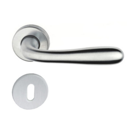 MANIGLIA ALLUMINIO AGNONE C\BOCCHETTA CR SAT