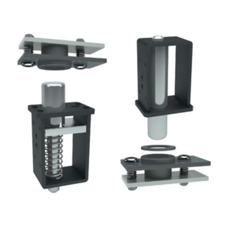 KIT LATO CARDINE E PIASTRE 913 P\CANCELLO 30X40 MM