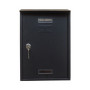 CASSETTA POSTALE C\TETTO E CIL 22X7X33 CM ANTRACITE