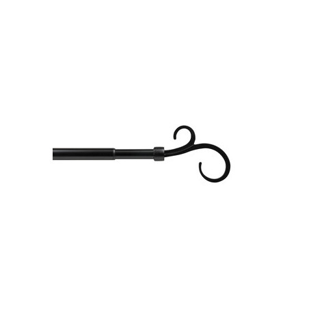 BASTONE METALLO D 19\16 120\210CM PASTORALE NERO