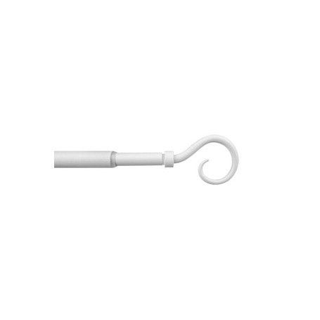 BASTONE METALLO D 12\9  70\120CM RICCIOLO BIANCO