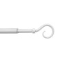 BASTONE METALLO D 12\9  70\120CM RICCIOLO BIANCO