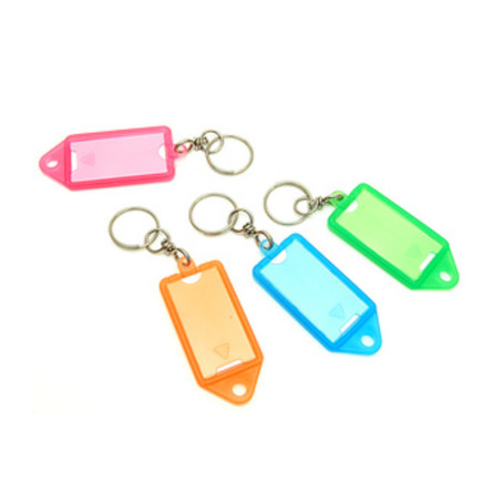 PORTAETICHETTA IN PLASTICA C\FINESTRA 65X30 MM