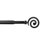 BASTONE METALLO D 12\9  70\120CM SPIRALE NERO