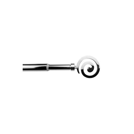 BASTONE METALLO D 12\9  70\120CM SPIRALE CROMO