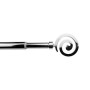 BASTONE METALLO D 12\9  70\120CM SPIRALE CROMO