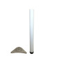 PIEDE P\TAVOLO ACCIAIO D 60XH710 MM BIANCO