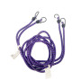 C SET 2 FUNI ELASTICHE D.8 C\2 GANCI FE 200 VIOLA