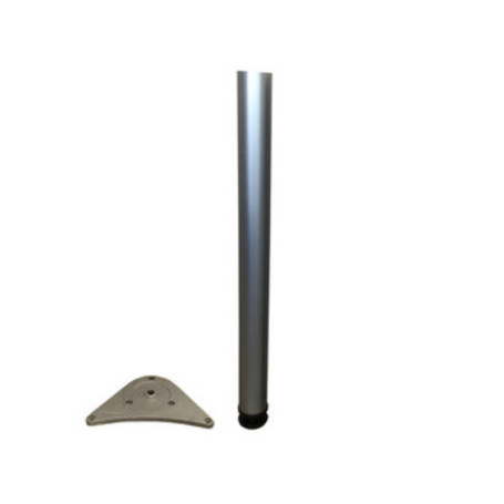 PIEDE P\TAVOLO ACCIAIO D 60XH710 MM NICHEL SATINATO