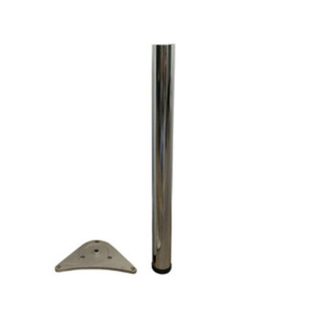 PIEDE P\TAVOLO ACCIAIO D 60XH710 MM CROMO