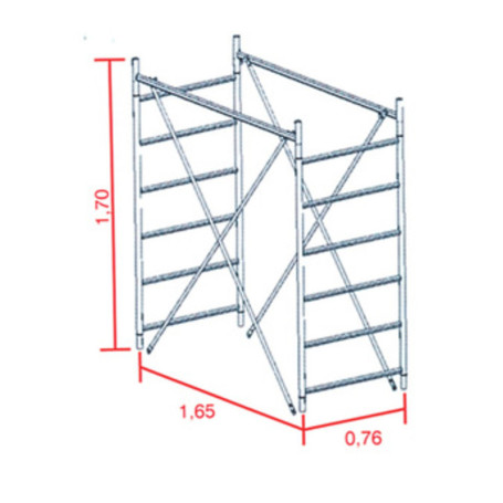 ALZATA TORRE GRIM 170 CM