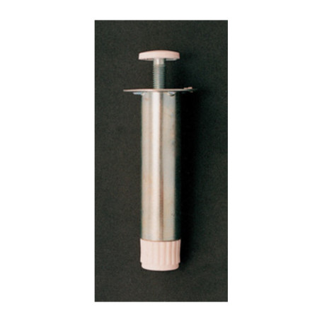 PIEDINO REGOLABILE ACCIAIO ZINCATO MOBILI 100 MM