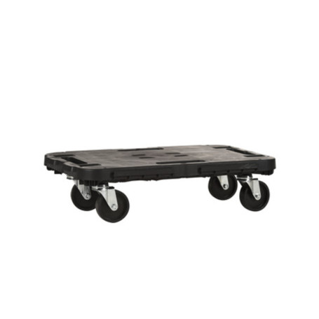 PEDANA C\RUOTE DOLLY PORTATA STATICA 300 KG NERO