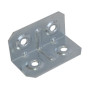 PIASTRINA QUADRA 4 FORI PIEGATA 40X20X20 MM ZINC