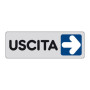 ETICHETTA ADESIVA 150X50 USCITA (DX)