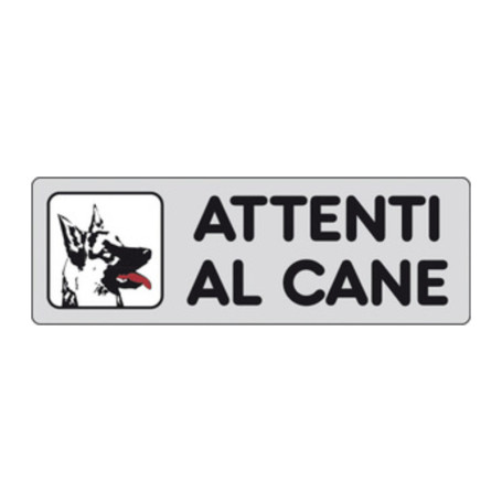 ETICHETTA ADESIVA 150X50 ATTENTI AL CANE