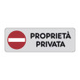 ETICHETTA ADESIVA 150X50 PROPRIETA PRIVATA