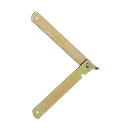 ASTA SNODATA ACCIAIO ZINCATO SINISTRA 250 MM*