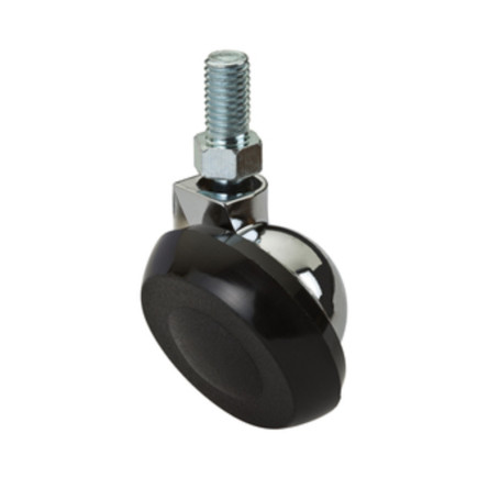 RUOTA SEMISFERICA D 40 MM C\PERNO 8MAX15 CROMO**