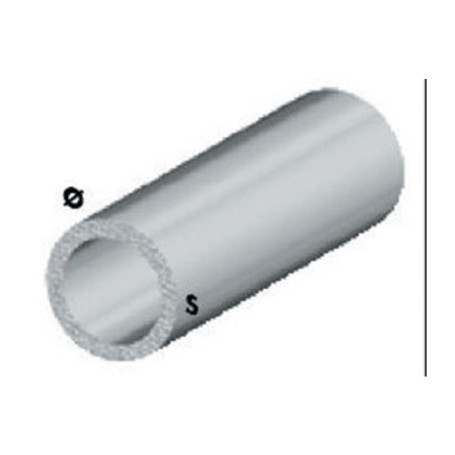 PROFILO ARGENTO H.100 CM TUBO TONDO 18X1 MM