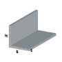 PROFILO ARGENTO H.100 CM ANGOLARE 15X15X1 MM *