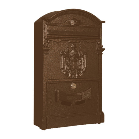 CASSETTA POSTALE REGIA POSTA ALL 26X9X41 CM BRONZO