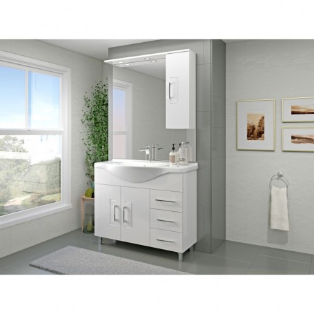 MOBILE BAGNO BIANCO 'EVA' CM.105 COMPLETO