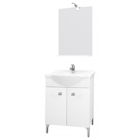 MOBILE BAGNO BIANCO "DESY" CM.57 COMPLETO