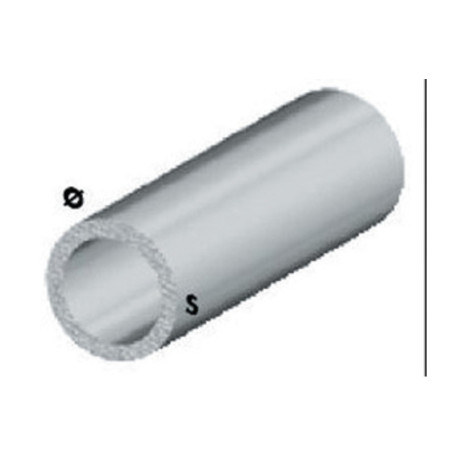 PROFILO ARGENTO H.200 CM TUBO TONDO 16X1 MM*