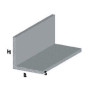 PROFILO ARGENTO H.200 CM ANGOLARE 40X40X1