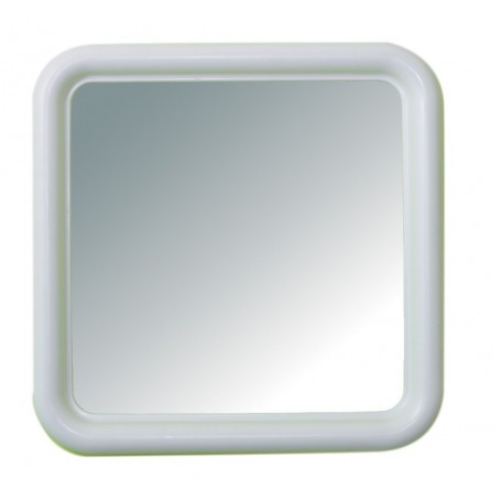 SPECCHIO MOD. "SILVIA" BIANCO CM.50X50 A.328*