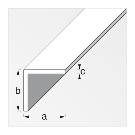 PROFILO BIANCO H.200 CM ANGOLARE 30X30X1 MM