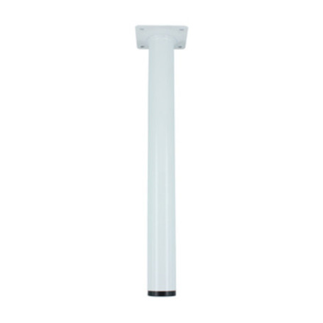 PIEDINO ACCIAIO D. 30 X H 150 MM BIANCO